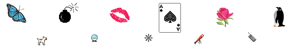 From error icons to Solitaire, Susan Kare's icons are ubiquitous. Source Kare.com 
