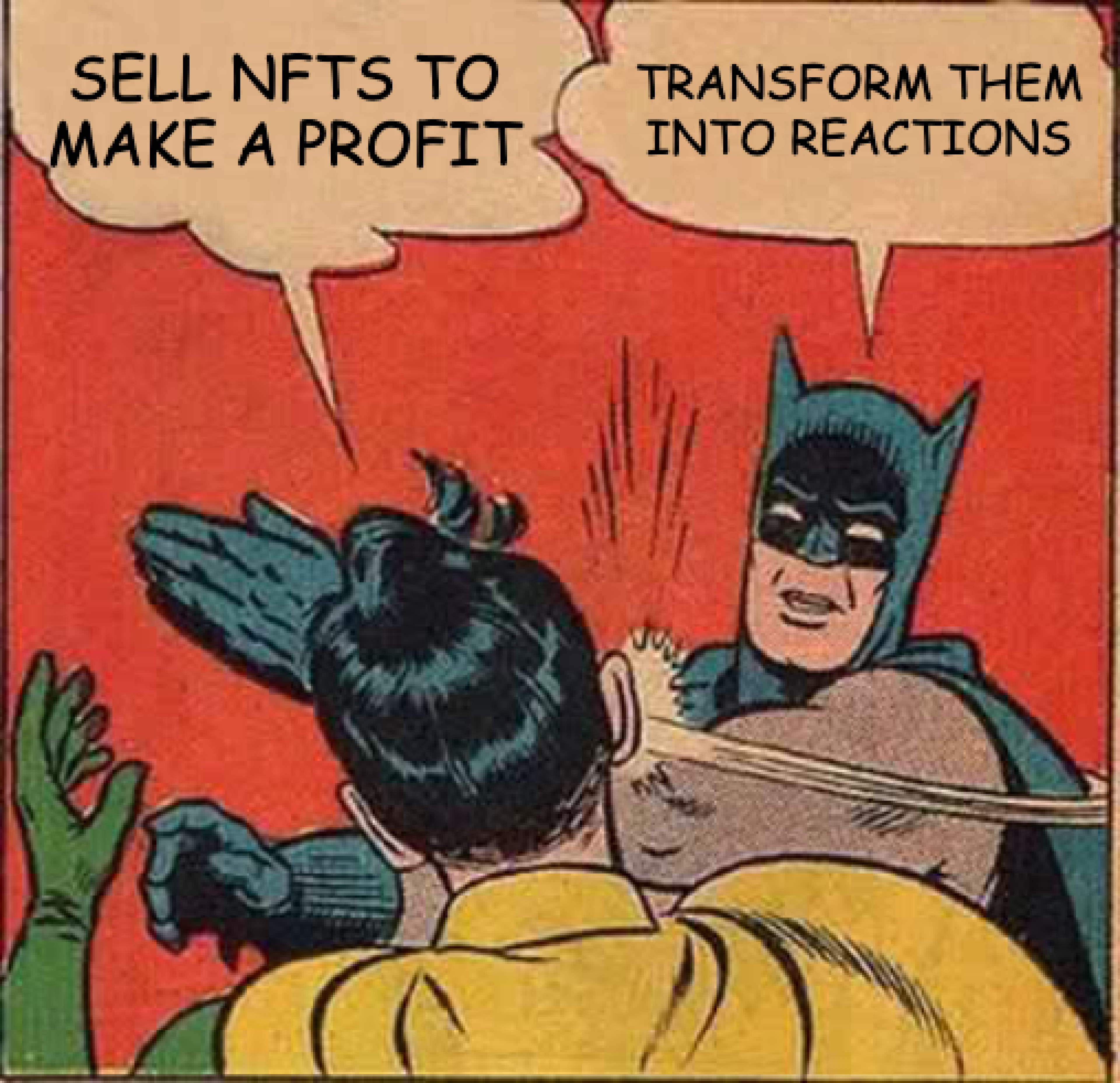 Batman knows the value of an NFT depends on proliferating the meme of the NFT.
