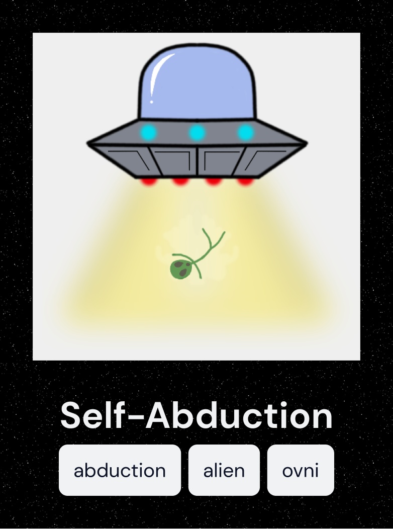 Self-Abduction" reaction by Darkod abducts only art critics.